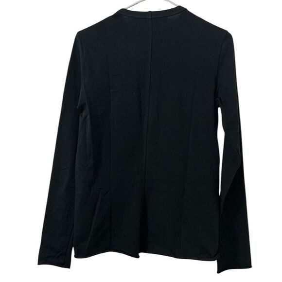 Te Ret Bantine Long-sleeve Black Wool Blend  Top(Size 42) - Picture 2 of 7